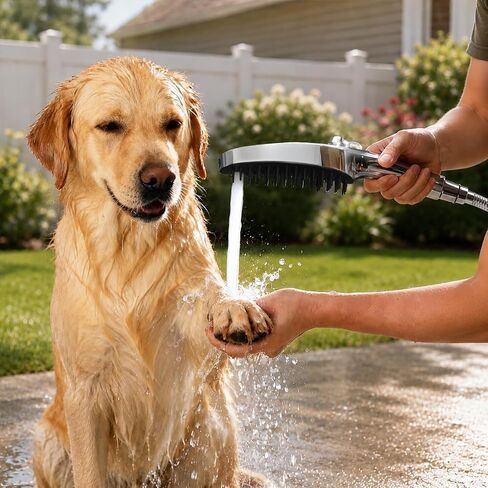 G-Promise 3 Mode Dog Wash Shower Attachment with Pause Mode for Outdoor Use in Kuwait