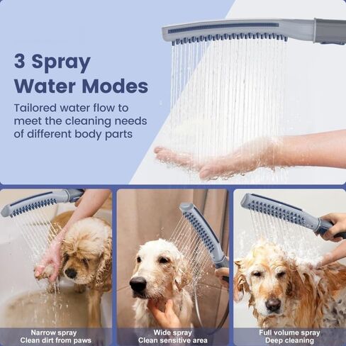COLMO Dog Shower Attachment, Dog Shower Head with Metal Diverter in Kuwait