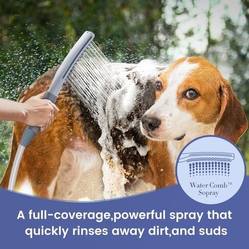COLMO Dog Shower Attachment, Dog Shower Head with Metal Diverter in Kuwait