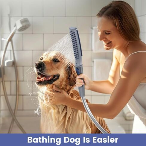 COLMO Dog Shower Attachment, Dog Shower Head with Metal Diverter in Kuwait