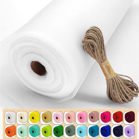 White Tulle Fabric Roll 54" X 10 Yards in Kuwait