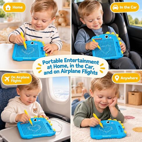 Dinosaur Toys for Kids Magnetic Board Montessori Toys for 3 4 5 Year Old in Saudi Arabia