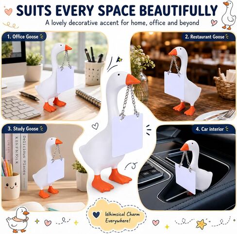7 Inch Desk Goose Mini Magnetic Desk Goose for Home Office Decoration (Clear) in Saudi Arabia