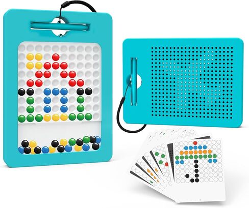 Kiditos Magnetic Drawing Board for Kids, 2-Sided Dot & Pixel Art Board in Kuwait