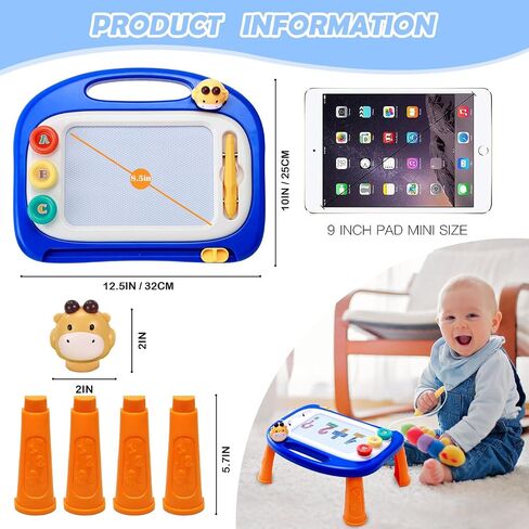 vusum Toddler Toys for 18M+ 2 3 Year Old Boys&Girls, Magnetic Drawing Doodle Board Kids Toy Etch A Pad Sketch,Toddle Boy Toy for Educational Learning of Age 18M+ 2 3 4 Boys & Girls Birthday in Kuwait