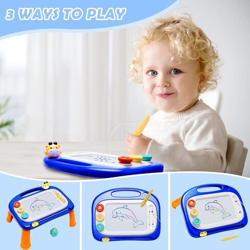 vusum Toddler Toys for 18M+ 2 3 Year Old Boys&Girls, Magnetic Drawing Doodle Board Kids Toy Etch A Pad Sketch,Toddle Boy Toy for Educational Learning of Age 18M+ 2 3 4 Boys & Girls Birthday in Kuwait