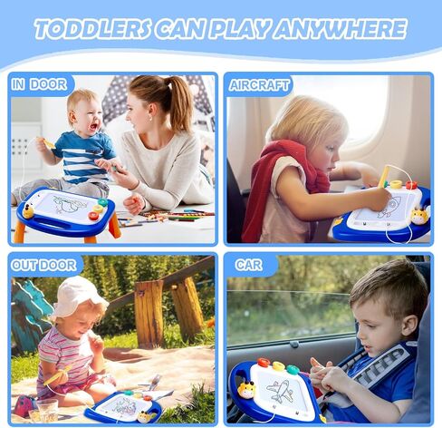 vusum Toddler Toys for 18M+ 2 3 Year Old Boys&Girls, Magnetic Drawing Doodle Board Kids Toy Etch A Pad Sketch,Toddle Boy Toy for Educational Learning of Age 18M+ 2 3 4 Boys & Girls Birthday in Kuwait