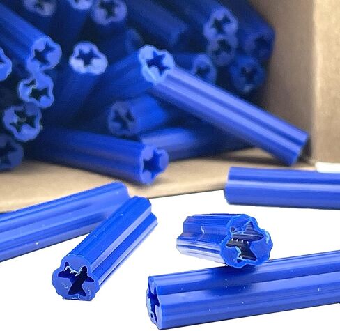 CRL 1/4" Hole 1" Length 7-8-9 Screw Expanding Plastic Screw Anchors - Box of 100 in Kuwait