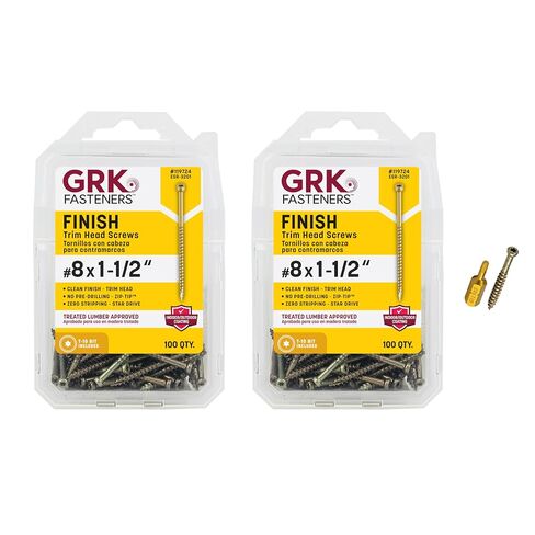 جي ار كيه براغي 96065 باللون الابيض من فاستنرز #8 × 2-1/2 انش 100CT in Kuwait