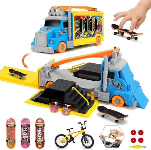 KETIEE Finger Skateboard Park Set, 2-in-1 Transforming & Foldable in Kuwait