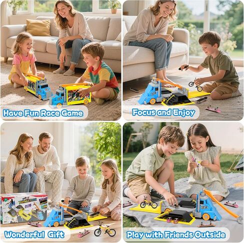 KETIEE Finger Skateboard Park Set, 2-in-1 Transforming & Foldable in Kuwait