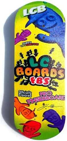 LC BOARDS Fingerboard Complete 98X34 Sour Graphic with Foam Grip in Kuwait