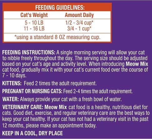 Meow Mix Original Choice Dry Cat Food, 18 oz Pouches in Kuwait