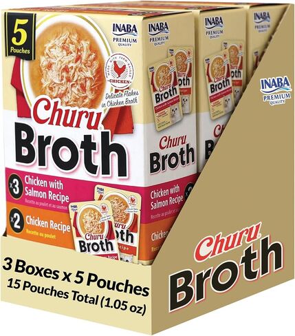 INABA Churu Broth Lickable Cat Treats, Chicken Variety, 5ct in Kuwait