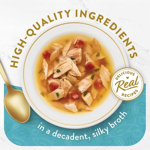 Purina Fancy Feast Broth Cat Food Complement (16 Ct) 1.4 oz Pouche in Kuwait