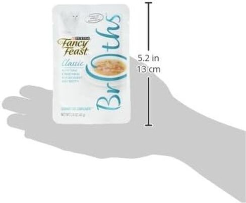 Purina Fancy Feast Broth Cat Food Complement (16 Ct) 1.4 oz Pouche in Kuwait