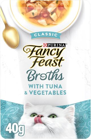 Purina Fancy Feast Broth Cat Food Complement (16 Ct) 1.4 oz Pouche in Kuwait