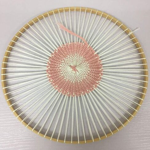 Handmade Weaving Machine, Multifunctional Round Wooden Machine Tools Knitting Loom DIY Handmade Household Weaving Machine for Knitting Coaster and Vintage Style Network（Diameter：11.4inch） in Kuwait