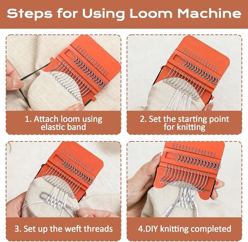 Esoes Speedweve Darning Mini Loom Kits with 50 Color Threads, Sock Darning Mushroom Egg, Complete Darning Kit for Beginners Quickly Mending Jeans Socks, DIY Knit Patch Repair Clothes Tool in Kuwait