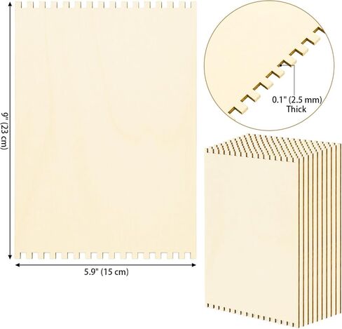 Tosnail 20 Pack Beginners Wooden Looms, 5.9 x 9 Inches Notched Weaving Loom for Adults, Darning Beading Boards, Basket Weaving Tools Kit for Crafts Project, Knitting, Sewing, Crochet in Kuwait