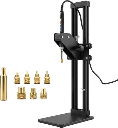 3DZWMAN Vertical Heat Pressing Machine,Heat Set Insert Tool,Brass Inserts 3D Printing,Heat Set Insert tip for Thread Knurled Nut M2/M3/M4/M5 in Kuwait