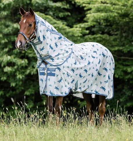 Horseware® Amigo® Bug Rug Plus Fly Sheet - Silver/Titanium Grey & Silver, 81 in Saudi Arabia