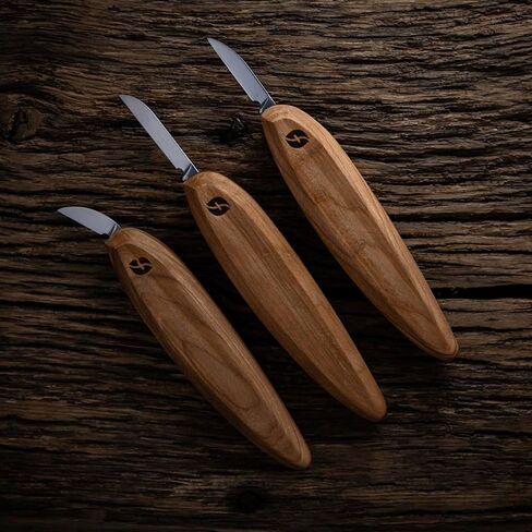 FLEXCUT Pro Series Wood Carving Tools, 3-Pack Kit with 1" Chip, 1-3/8" Detail, 1-5/8" Carving, Ergonomic Knife Handles (FP200) in Kuwait
