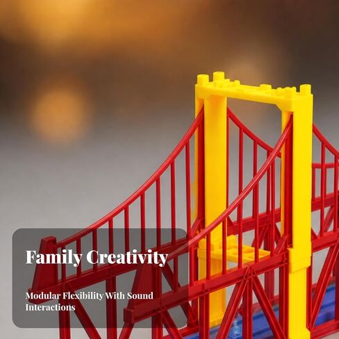 Toy Train Track Bridge Connector for Model Railway Layouts with Sturdy Construction and Elevated Span Design Suitable for Kids Creative Storytelling Play and Hobby Train Displays, Style A in Saudi Arabia
