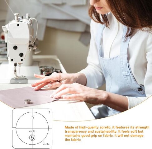 14 PCs Free Motion Quilting Template Set Includes 11 Quilting Templates 3mm, High Shank Ruler Foot, Non-Slip Grips, Universal for Sewing Machines Patchwork in Kuwait