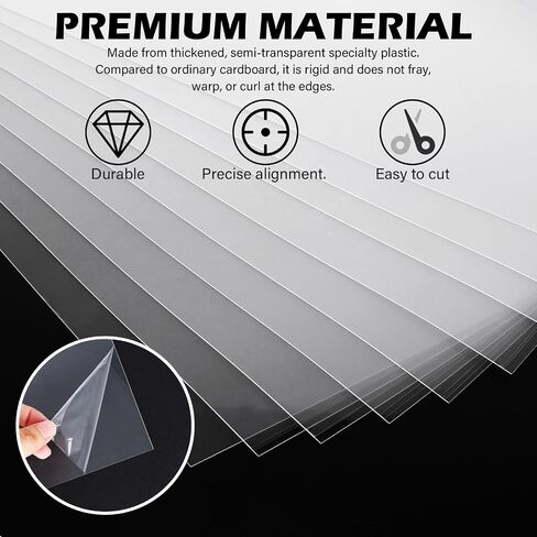 12 Pack 12x18 Inch Quilting Translucent Plastic Sheets in Saudi Arabia