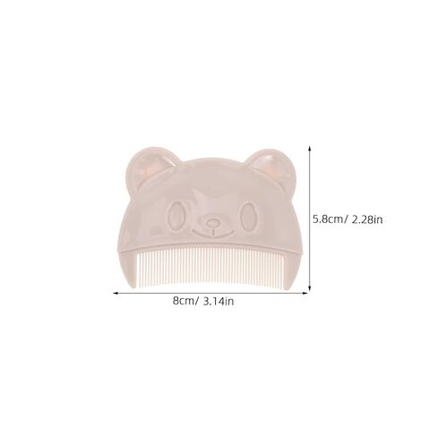 6 Pcs Bear Shaped Fine Tooth Baby Comb for Newborn Scalp Care in Kuwait