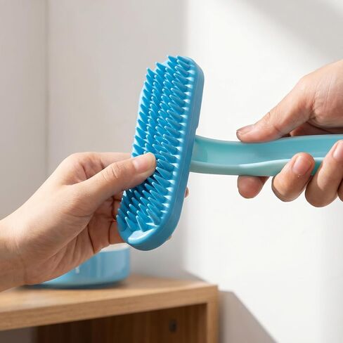 2pcs Bunny Grooming Brush for Shedding, Silicone Wide Head in Kuwait