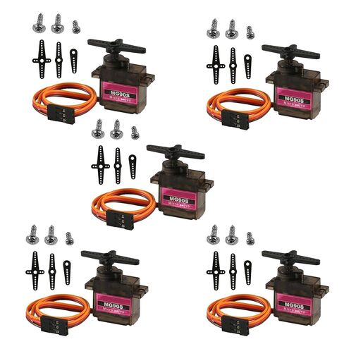 12PCS MG90S Servo Micro 180° 9G Servo Motor Geared Micro Servo Motor 9G Smart Robot Compatible with Raspberry Pi Project Car Helicopter Airplane Boat (180 Rotating) in Saudi Arabia