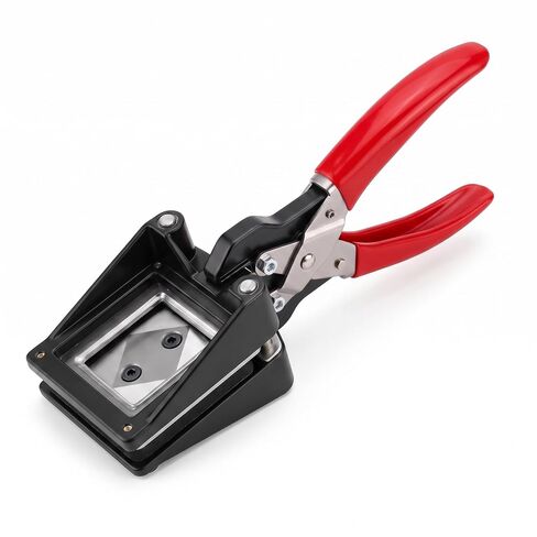 Handheld 35x45mm Passport Photo Cutter, Red Iron Photo Die Punch Tool in Kuwait