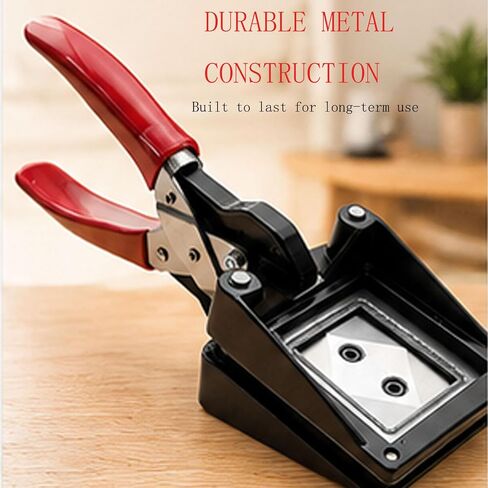Handheld 35x45mm Passport Photo Cutter, Red Iron Photo Die Punch Tool in Kuwait