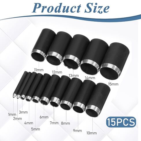 16 PCS Leather Hole Punch Tool Leather Circle Cutter Tool Set Small Circle in Kuwait