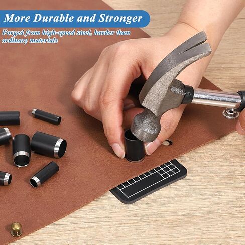16 PCS Leather Hole Punch Tool Leather Circle Cutter Tool Set Small Circle in Kuwait