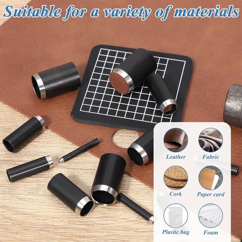 16 PCS Leather Hole Punch Tool Leather Circle Cutter Tool Set Small Circle in Kuwait