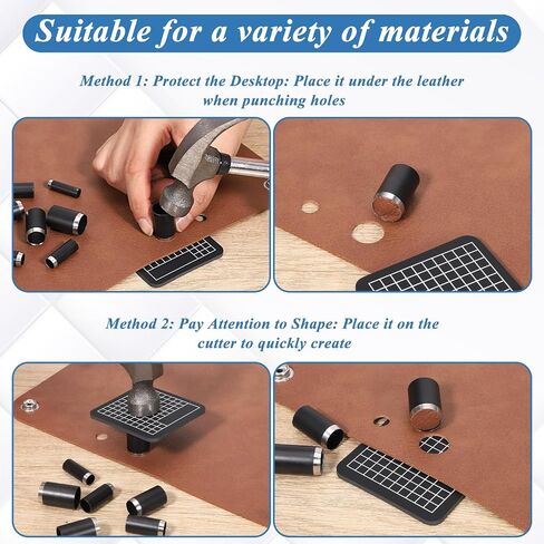 16 PCS Leather Hole Punch Tool Leather Circle Cutter Tool Set Small Circle in Kuwait