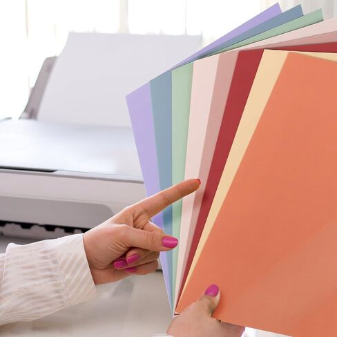 MAXECHO 8.5"x11" Colored Cardstock 32 Sheets, 250gsm/92lb Double-Sided Heavyweight Assorted Color Card Stock for Printer, Cricut, DIY Crafts, Card Making, Die Cutting, Scrapbooking, Construction Paper in Kuwait
