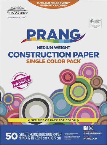 Prang (Formerly SunWorks) Construction Paper, Black, 9" x 12", 100 Sheets in Kuwait
