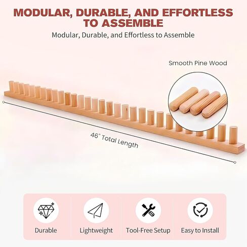 46“Chunky Knitting Blanket Loom - Wooden Knitting Loom Frame for Hand in Kuwait