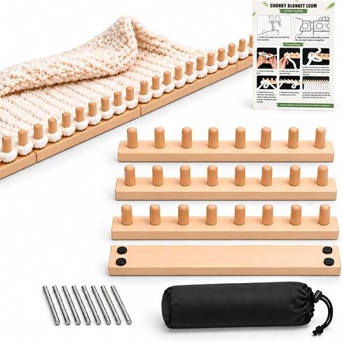 Tirphy 61.5 Inch Chunky Blanket Loom Kit for Sofa Throws and DIY Blankets in Kuwait