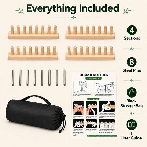 Tirphy 61.5 Inch Chunky Blanket Loom Kit for Sofa Throws and DIY Blankets in Kuwait