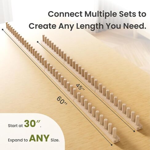 DR.OXXIER Chunky Yarn Loom, Expandable 30" Knitting Board for Blanket in Kuwait