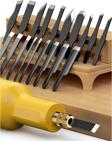 Cordless Electric Wood Carving Chisel with 20PCS Replaceable Blades in Kuwait