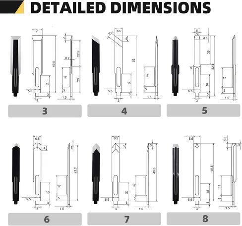 YUCHENGTECH Electric Wood Carving Chisel Blade Knife Accessory for Electric Chisel Power Carver in Kuwait