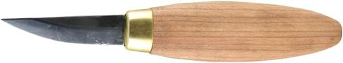 Flexcut Wood Carving Knives | Sloyd Knife | 1095 High Carbon Steel Blade | 7-1/2 inch Length | 2-7/8 inch No-Flex Blade with Extended Tang | Ergonomic Cherry Hardwood Handle | KN50 |Made in the U.S.A. in Kuwait