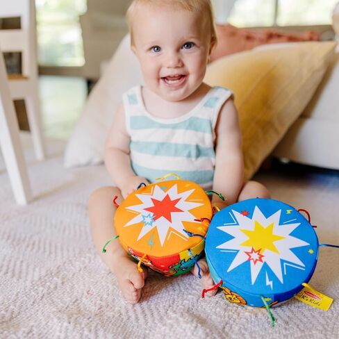 Melissa & Doug K's Kids Bongo Drums Soft Musical Instrument, Multicolor, 1 EA in Kuwait