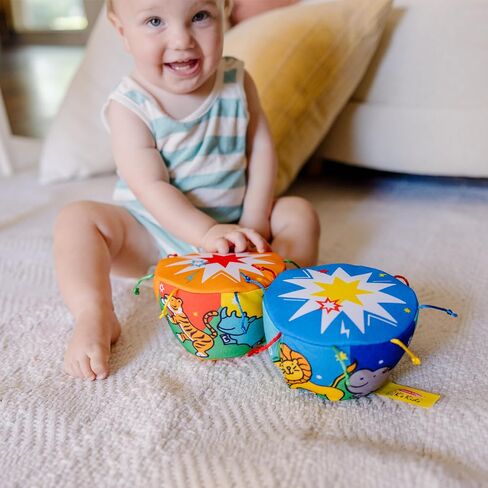 Melissa & Doug K's Kids Bongo Drums Soft Musical Instrument, Multicolor, 1 EA in Kuwait